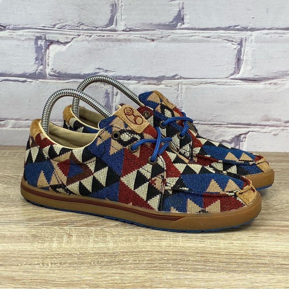 Twisted X Hooey Loper Graphic Pattern Canvas Shoes